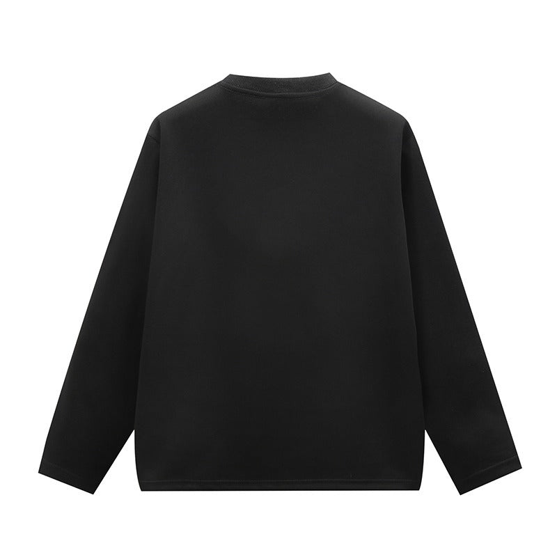 Loose Design Long Sleeve All-matching Inner Wear Patchwork Sweater