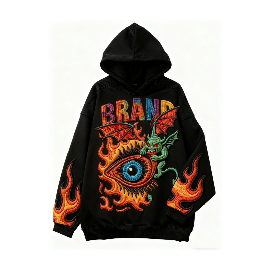 Fashion Casual Printed Polyester Sweater