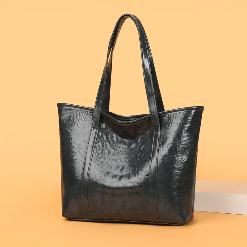 Women's Soft Leather Portable Large Capacity Shoulder Bag