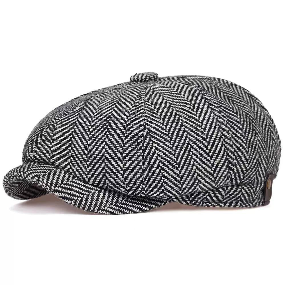 Peaky Blinders Style Octagonal Flat Cap – Retro Shelby Beret for Men | Fast Delivery