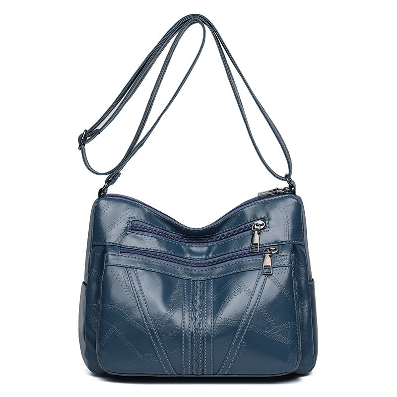 Stitching Braid All-match Shoulder Messenger Bag