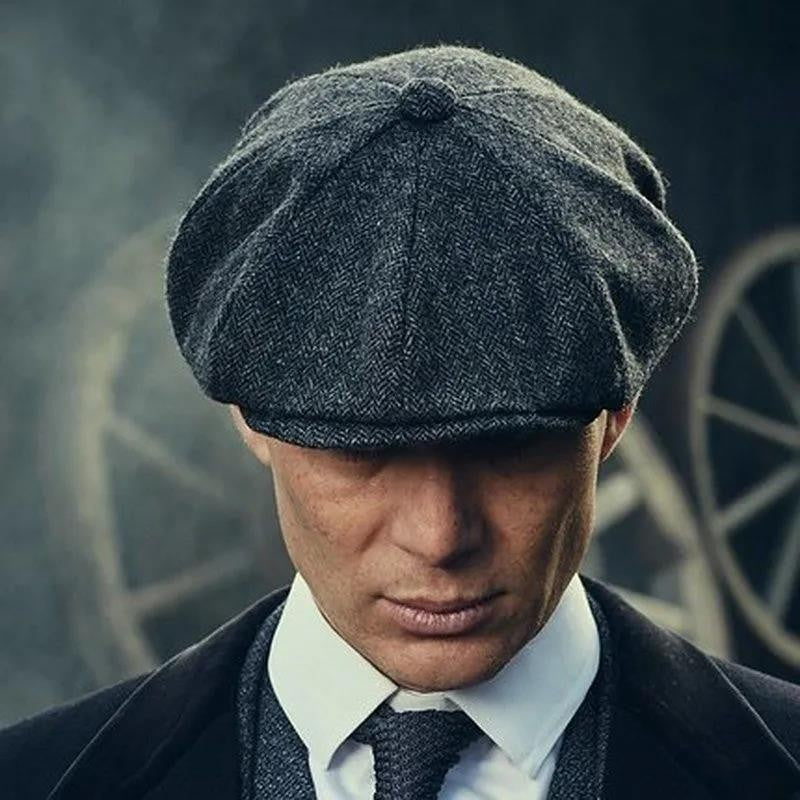 Peaky Blinders Style Octagonal Flat Cap – Retro Shelby Beret for Men | Fast Delivery