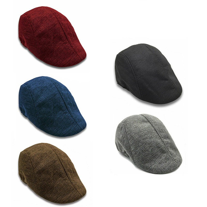 Mens Boys Hat Country Peaky Golf Driving Cabbie Hat Caps Retro Flat Cap Beret