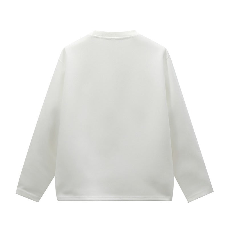 Loose Design Long Sleeve All-matching Inner Wear Patchwork Sweater