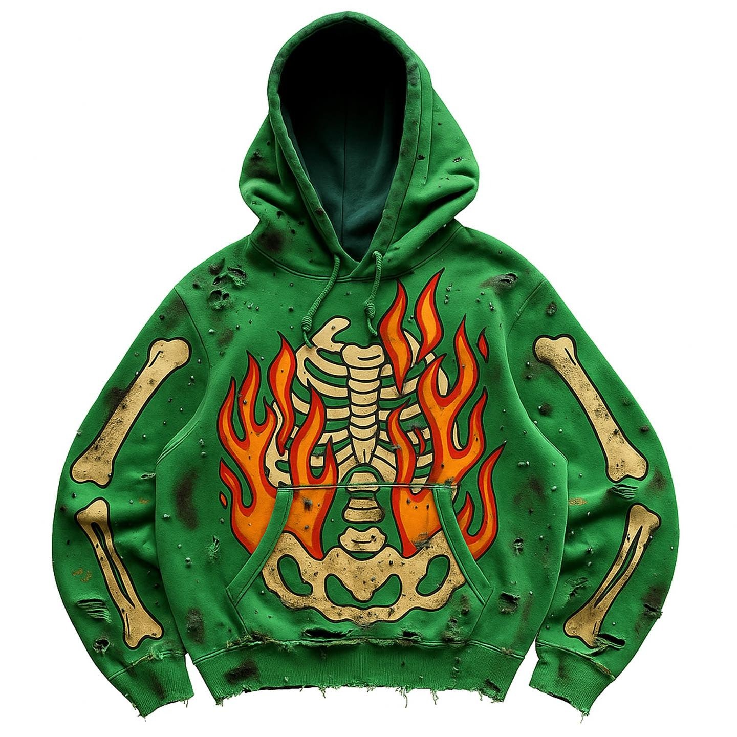 Fashion Casual Printed Polyester Sweater